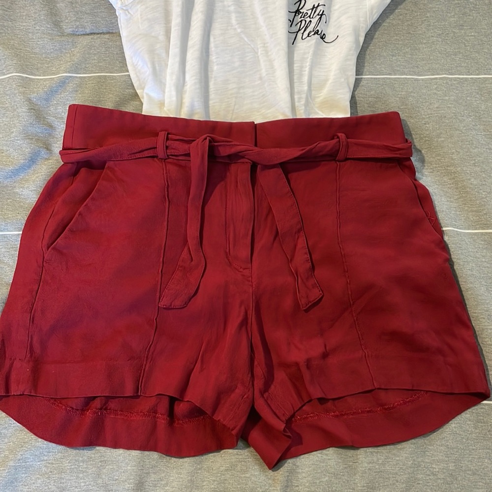 Loft pull on twill shorts with tie size 4